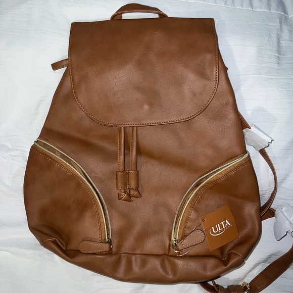 Faux Leather Brown Ulta Backpack 🎒 ✨ - Picture 4 of 6